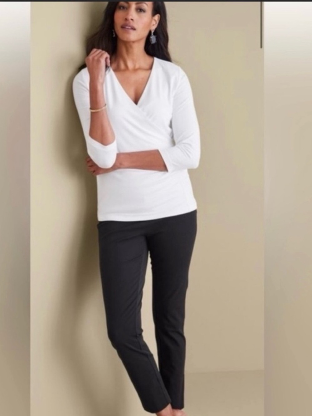 NWT Soft Surroundings Tall Pull On Washed Black Weekend Pants